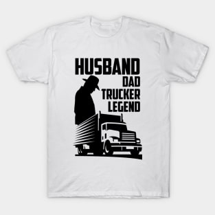 Husband Dad Trucker Legend T-Shirt